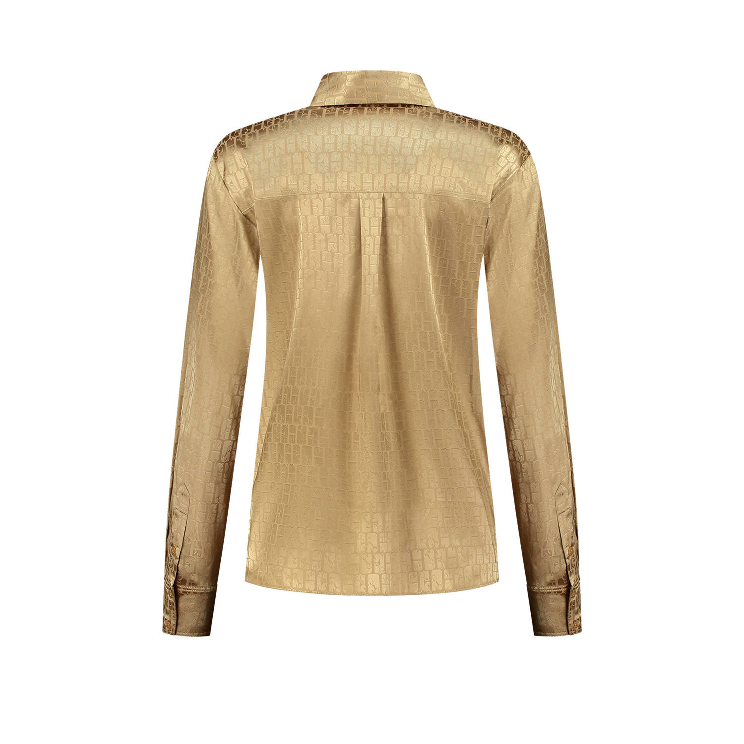 Fifth House x Chantal Janzen blouse Aster met logo goud