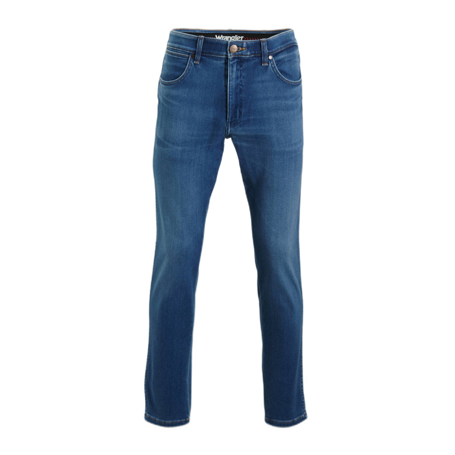 Wrangler tapered fit jeans medium blue denim