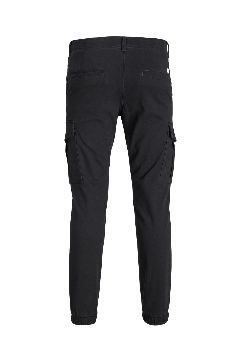 JACK & JONES PANTS STUDIO slim fit cargo broek JPSTMARCO JJJOE zwart ...