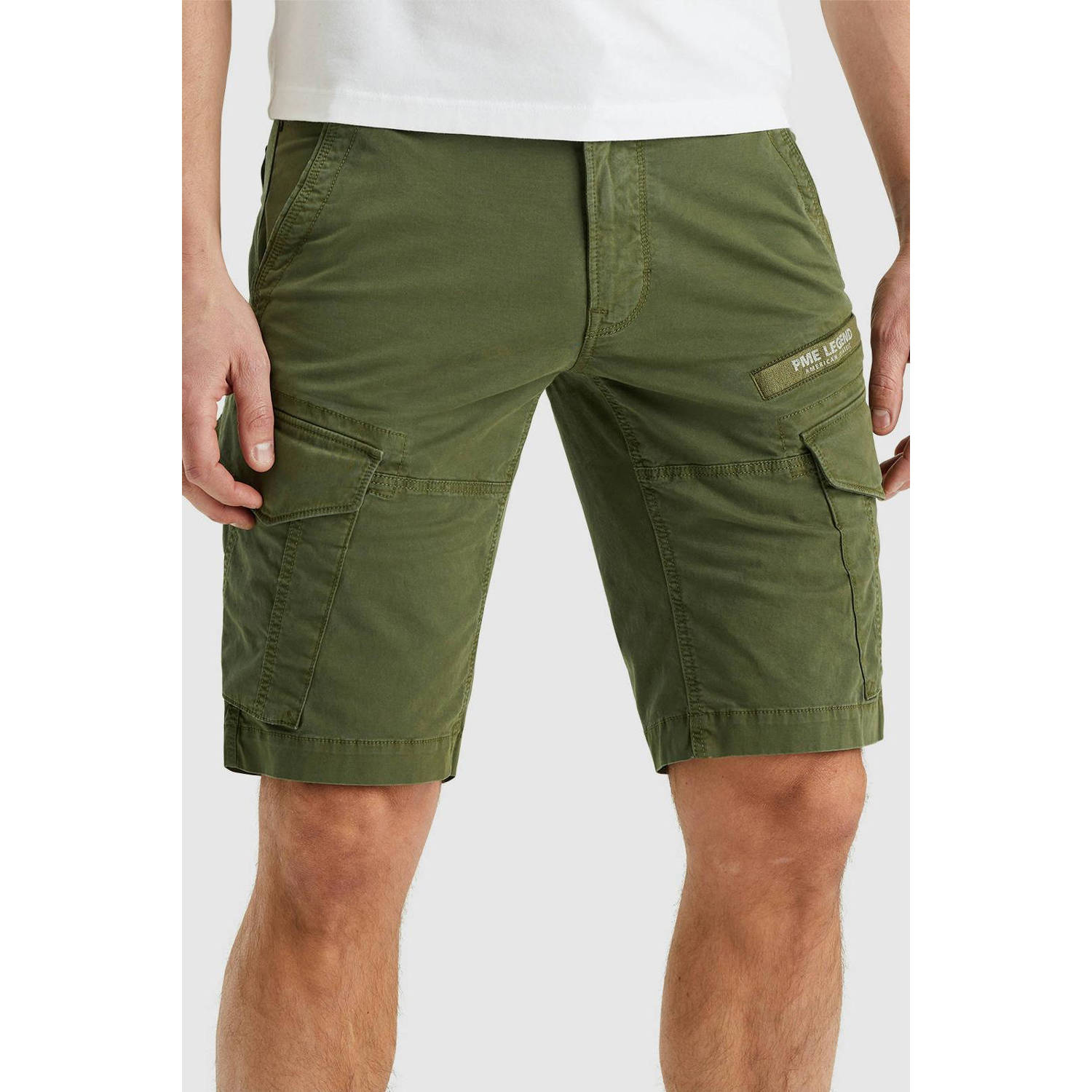 PME Legend regular fit cargo short Nordrop donkergroen