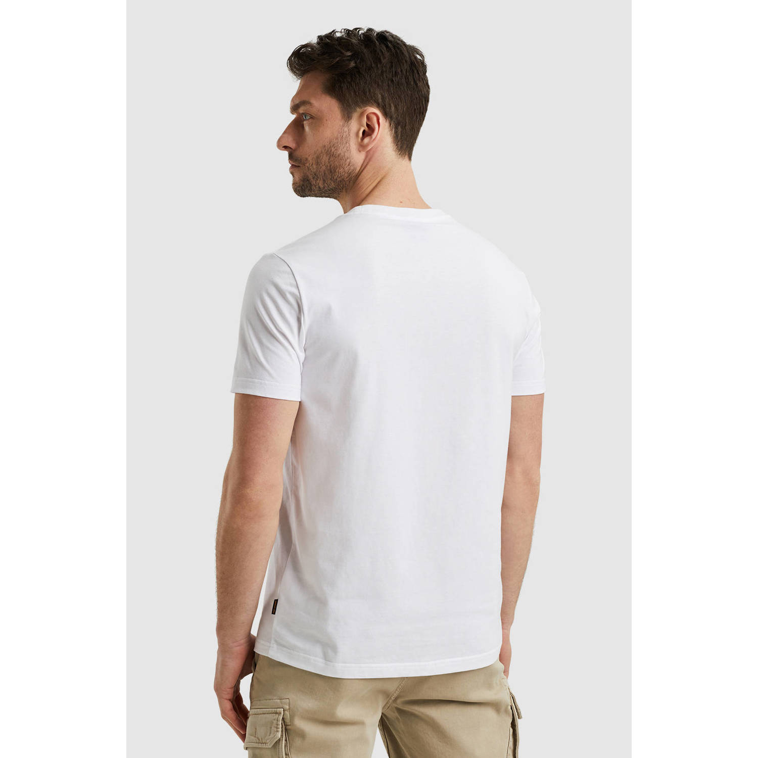 PME Legend T-shirt met printopdruk wit