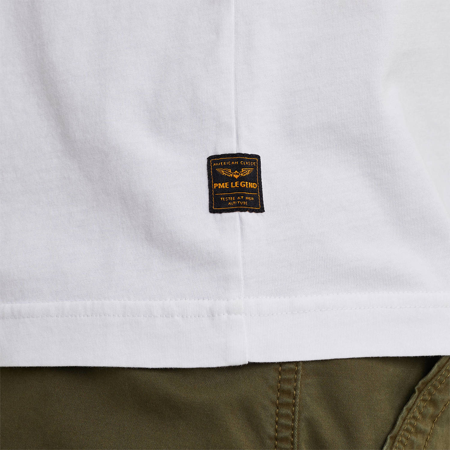 PME Legend T-shirt met printopdruk wit