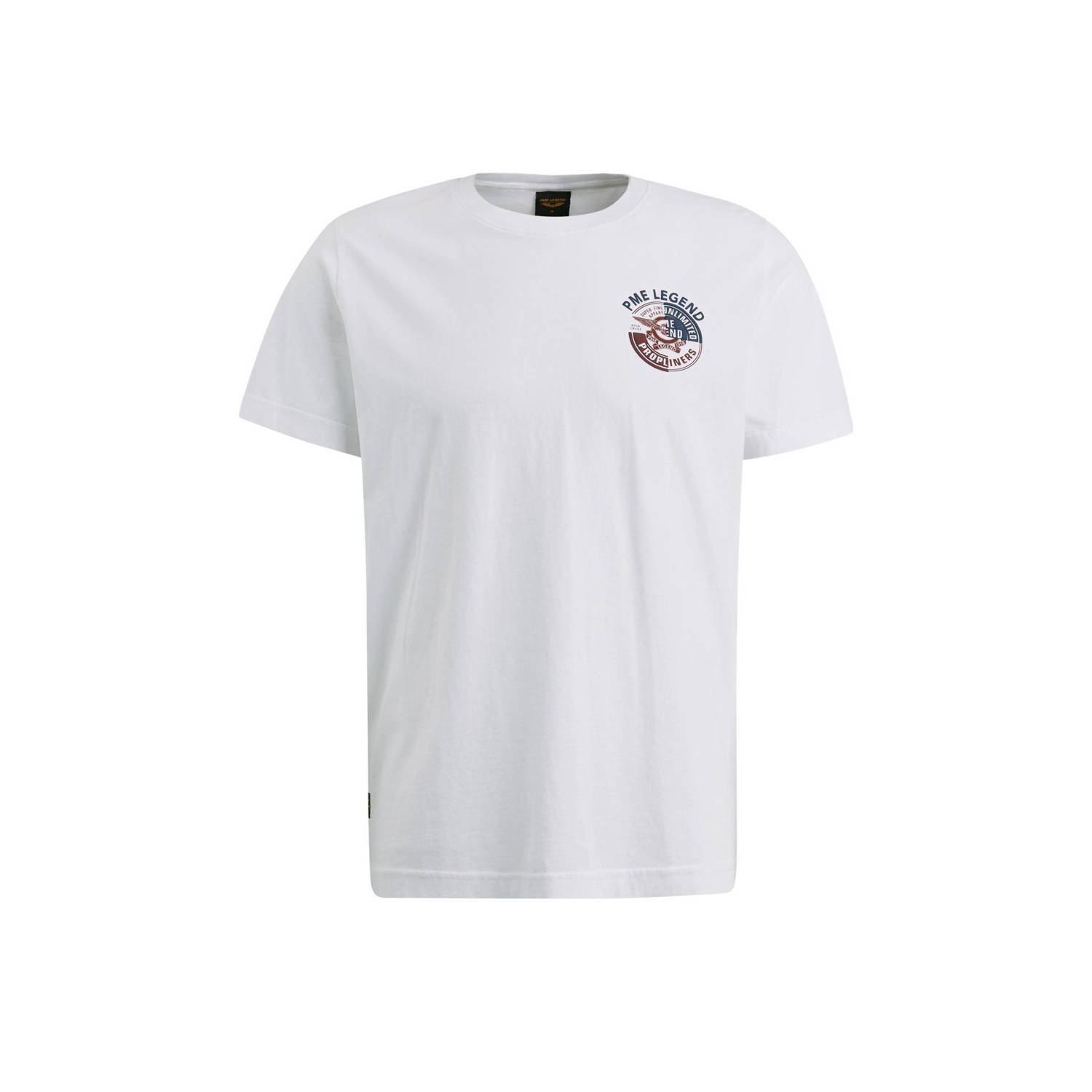 PME Legend Casual R-Neck Jersey T-shirt White Heren