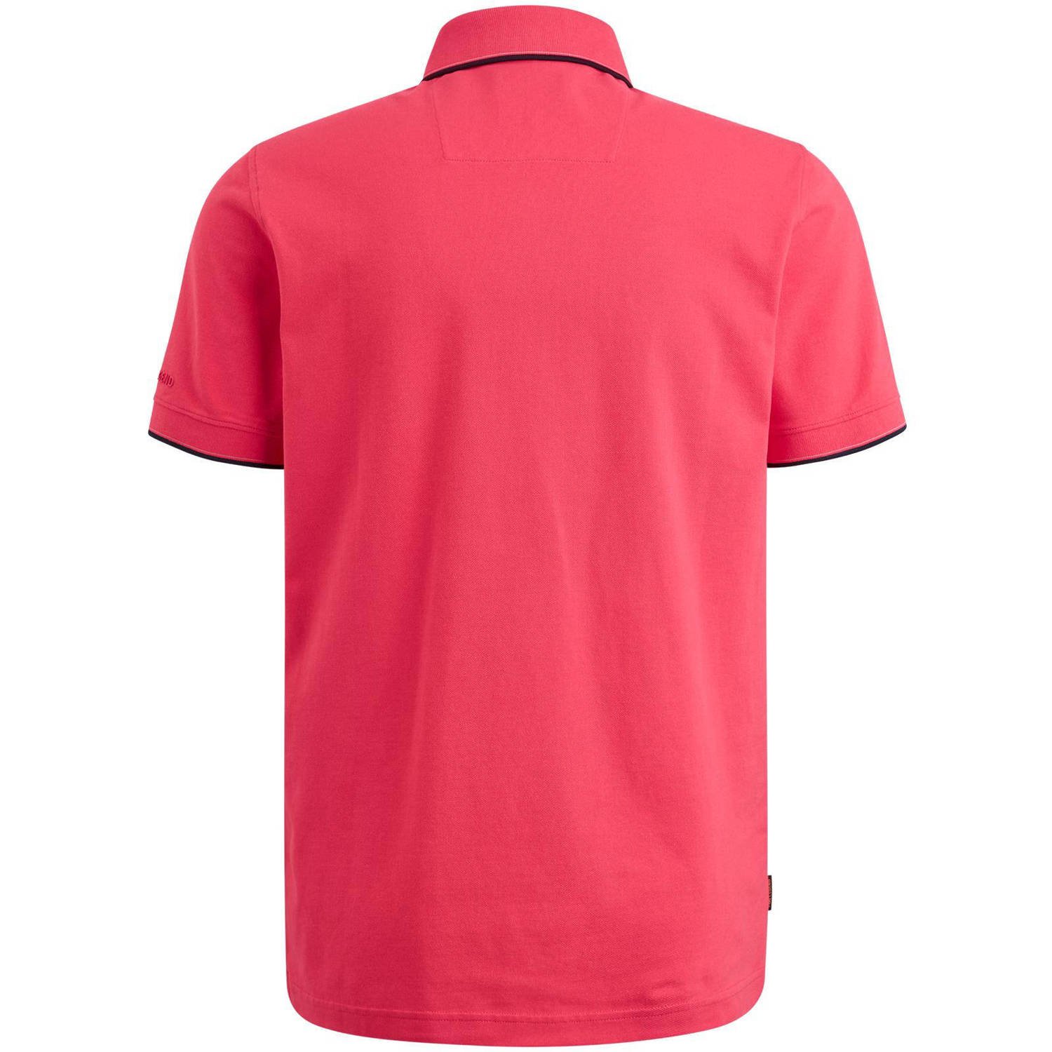 PME Legend regular fit polo met logo roze