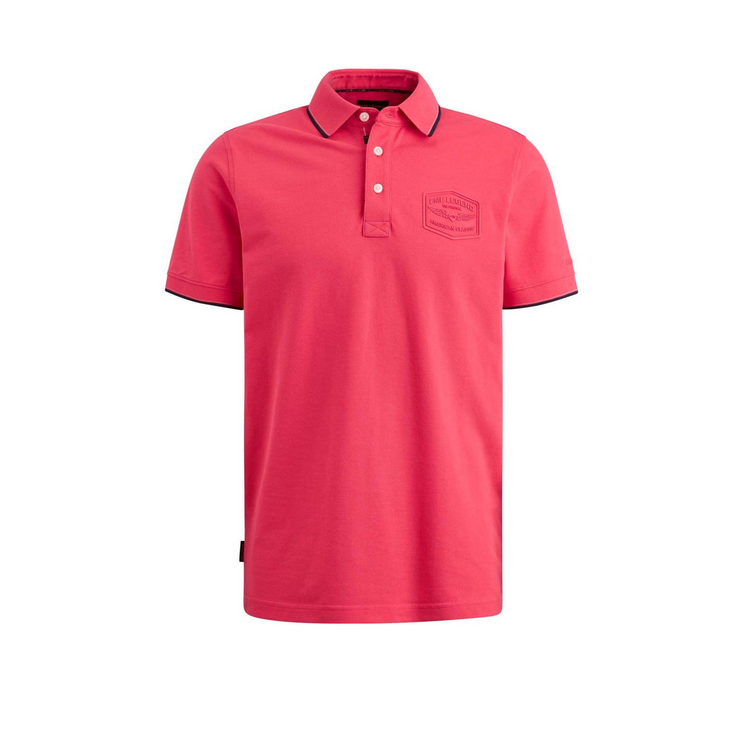 PME LEGEND Heren Polo's & T-shirts Short Sleeve Polo Stretch Pique Package Roze