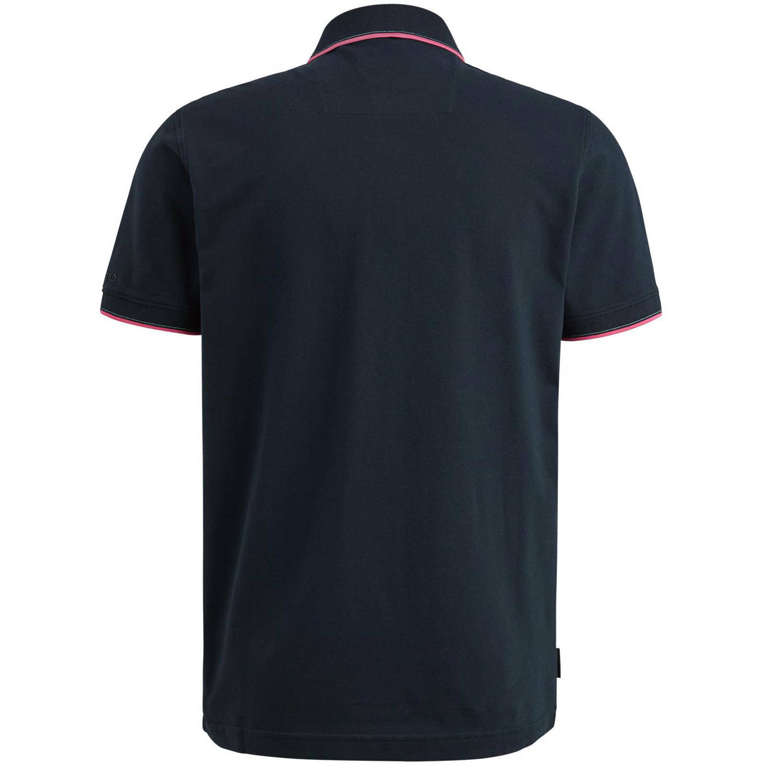 PME Legend regular fit polo met logo donkerblauw