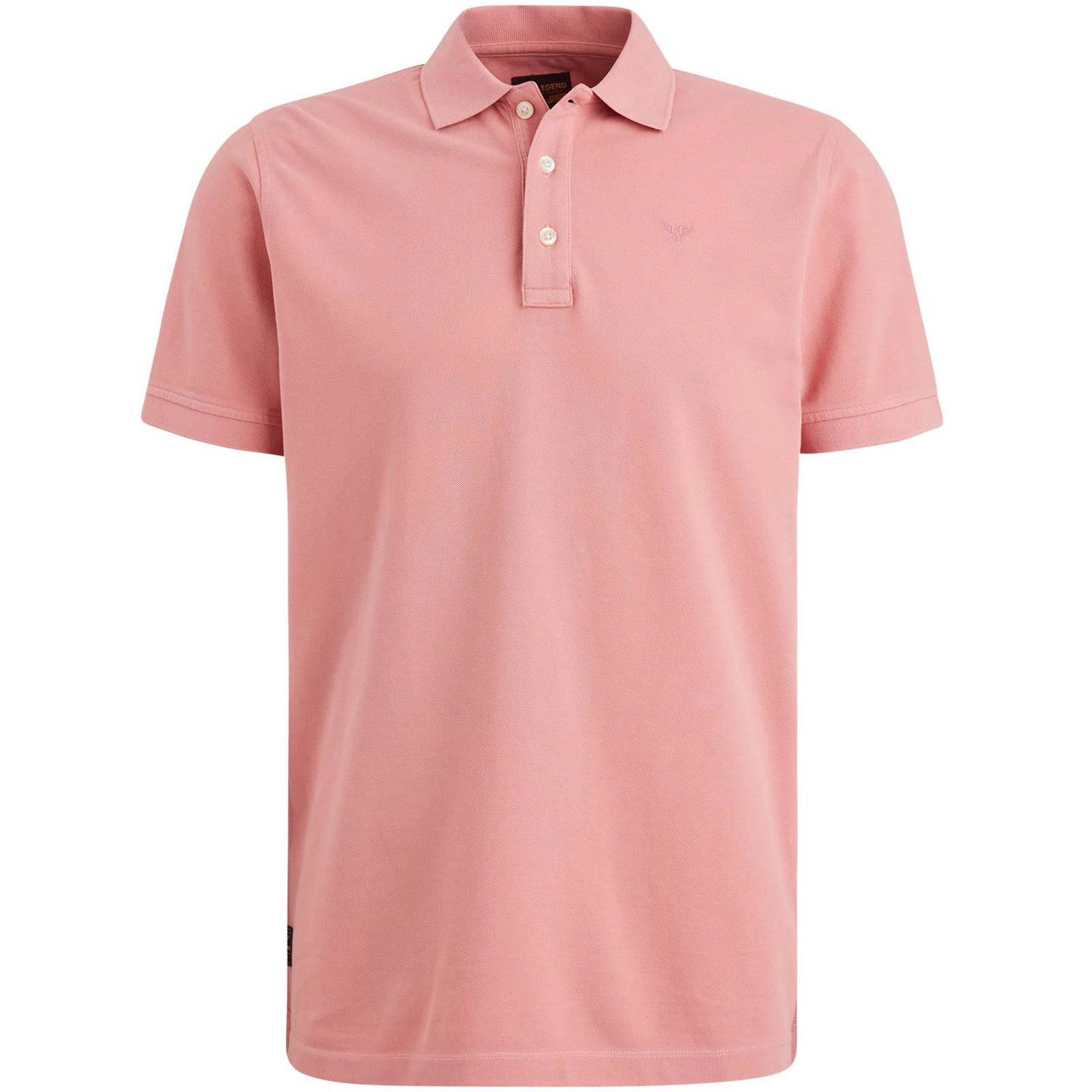 PME LEGEND Heren Polo's & T-shirts Short Sleeve Polo Pique Garment Dye Roze