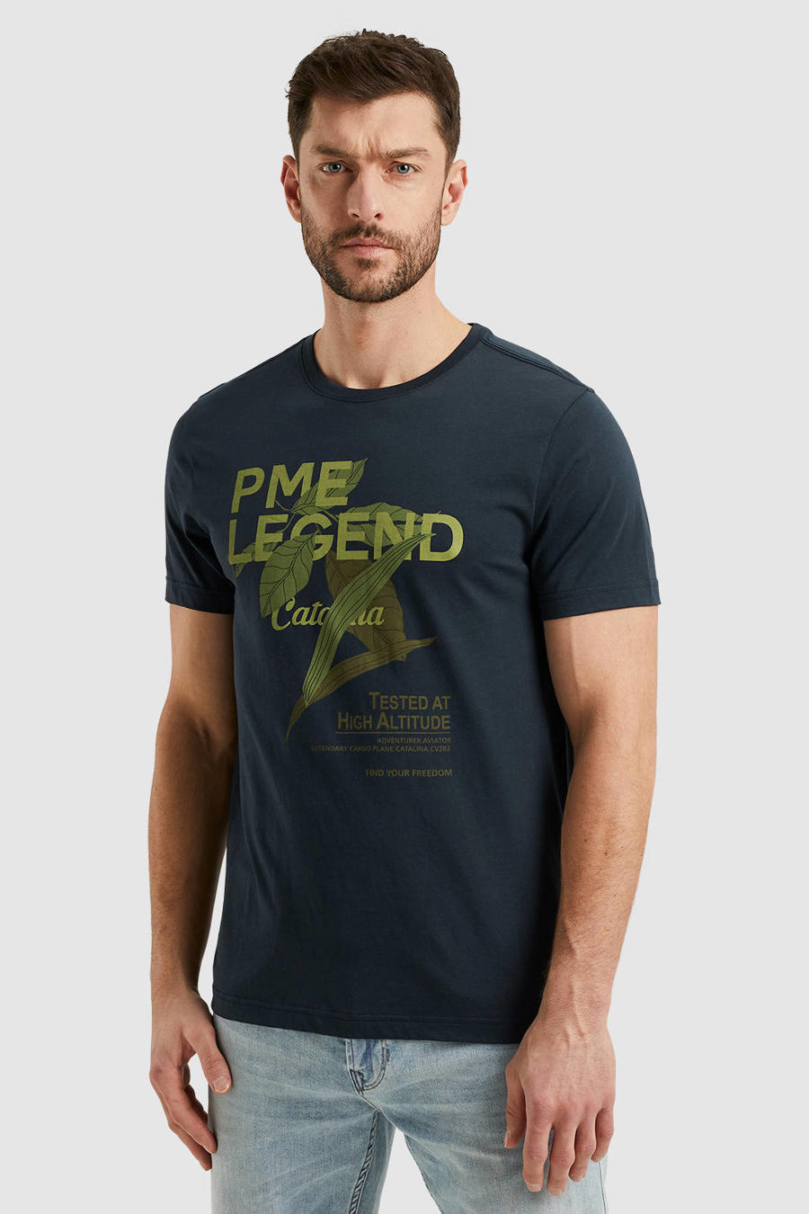 PME legend ecru heren t-shirt | Shop nu bij