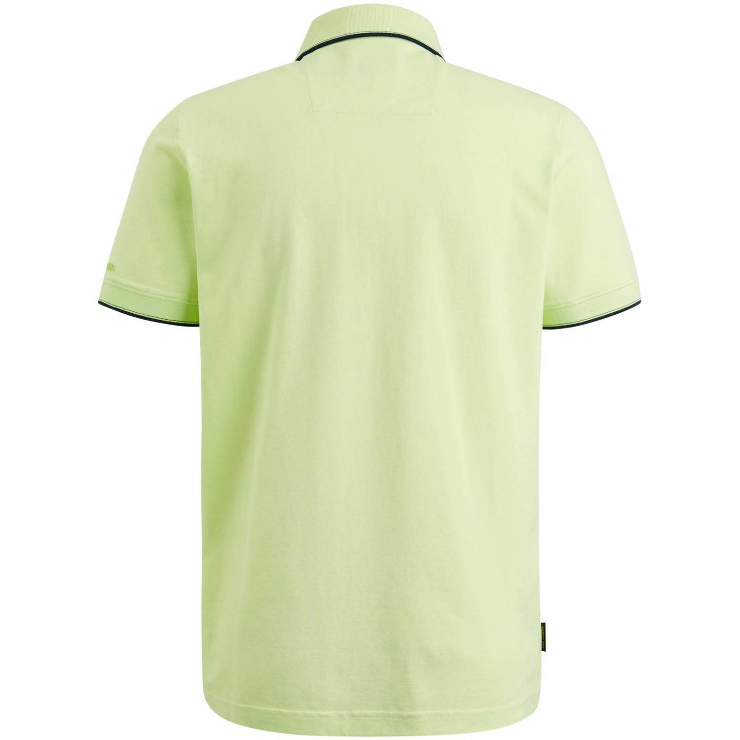 PME Legend regular fit polo met logo lichtgroen