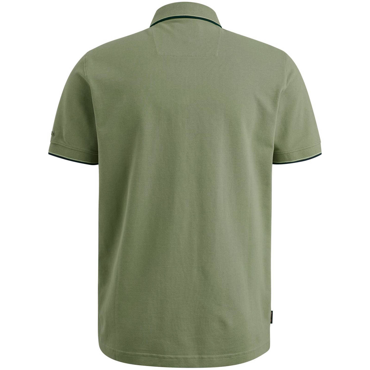 PME Legend regular fit polo met logo donkergroen