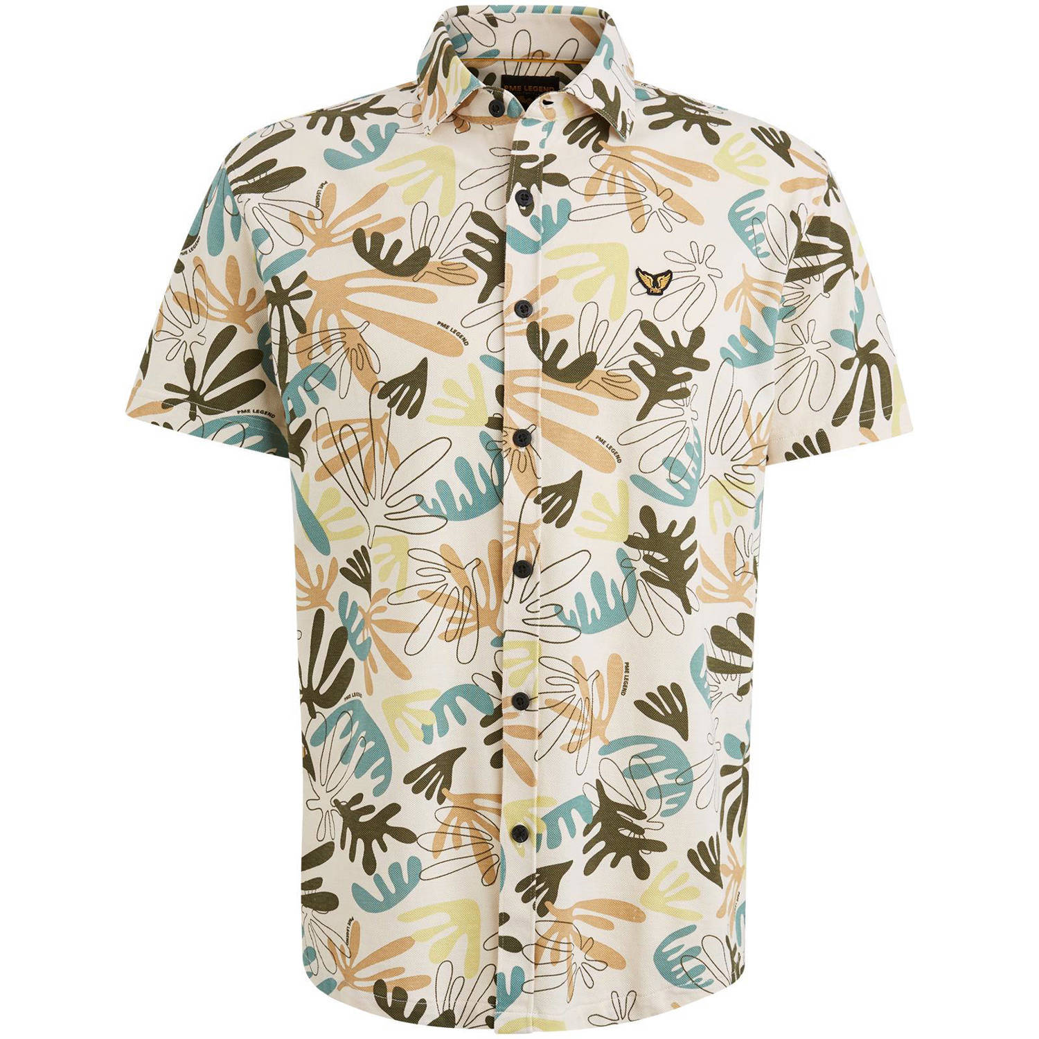 PME Legend Kort overhemd met trendy print Multicolor Heren