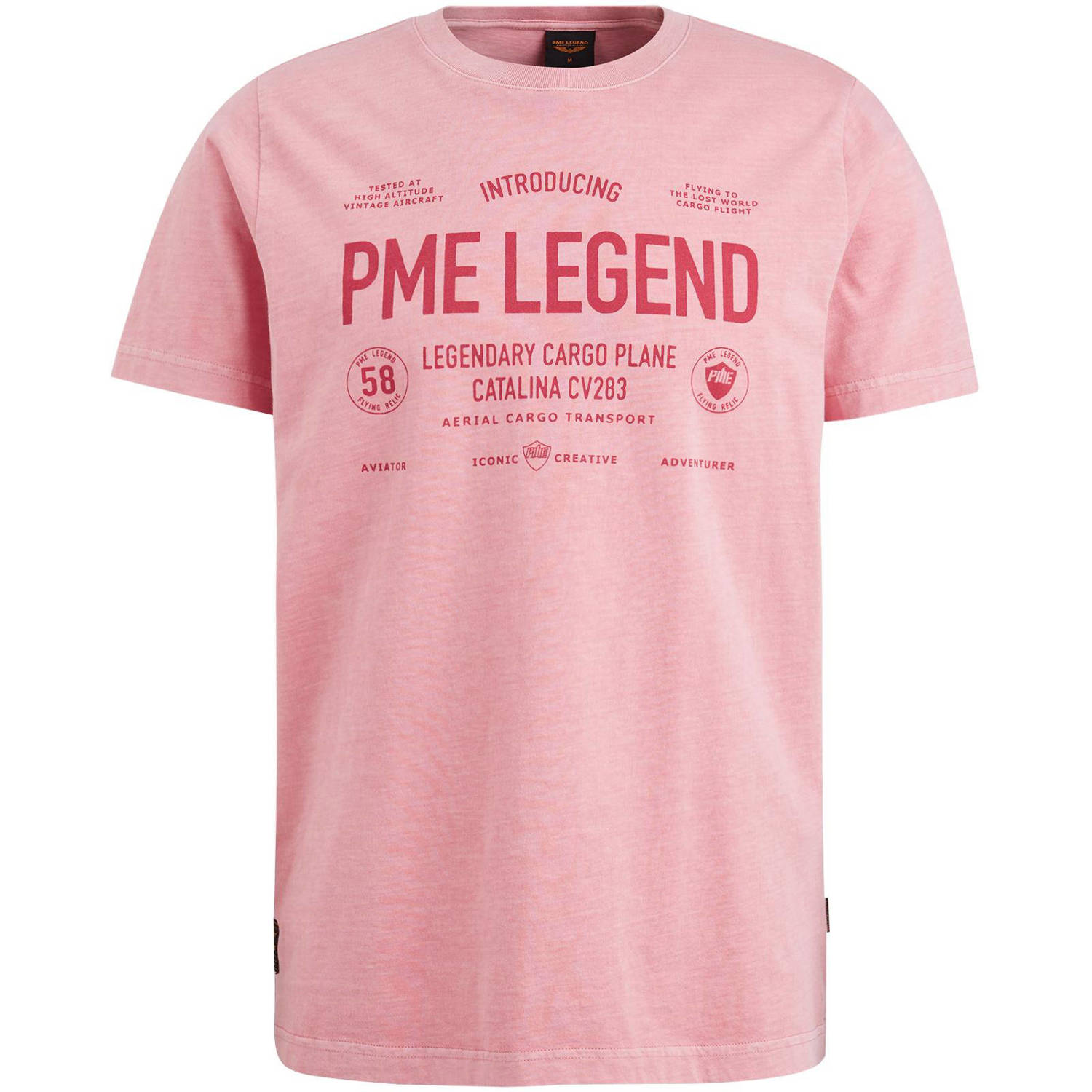 PME Legend T-shirt met printopdruk