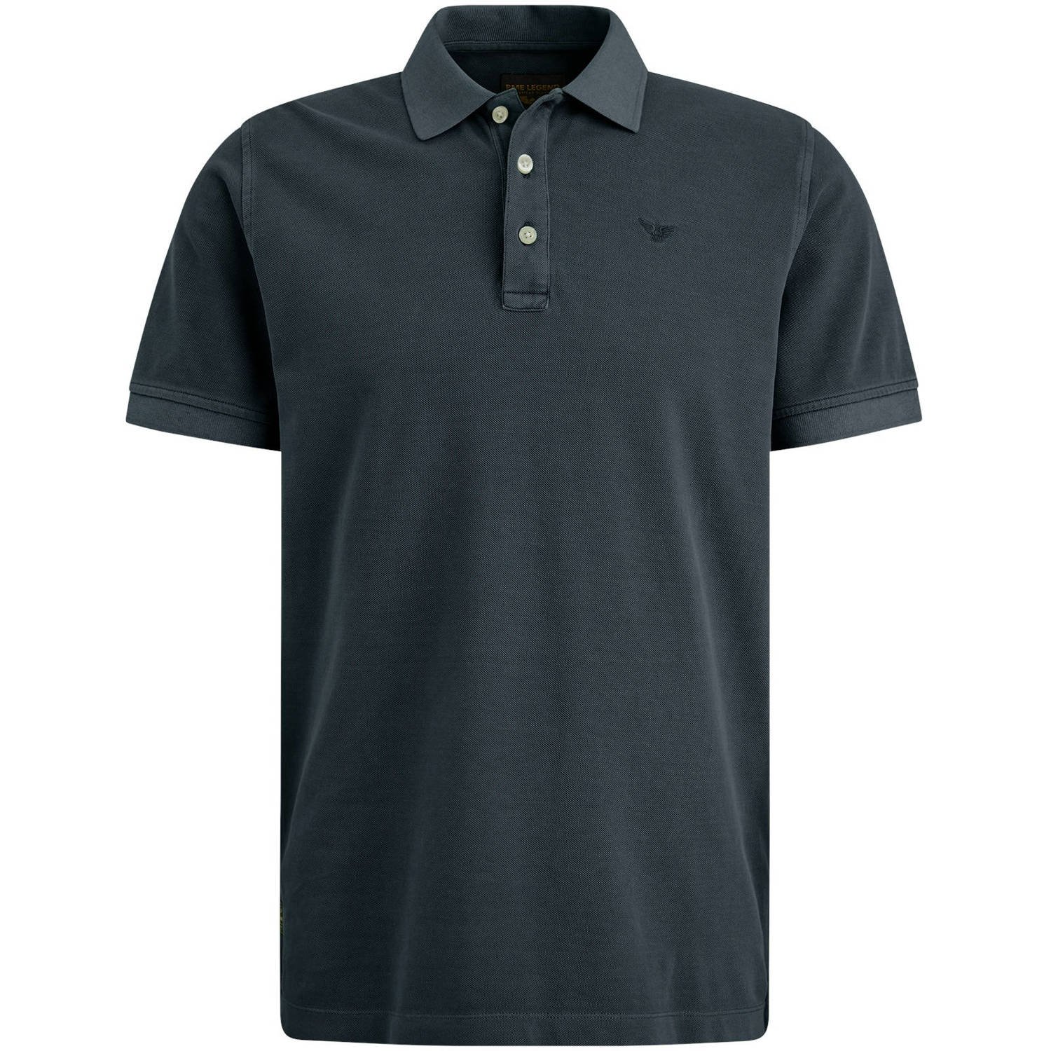 PME LEGEND Heren Polo's & T-shirts Short Sleeve Polo Pique Garment Dye Blauw