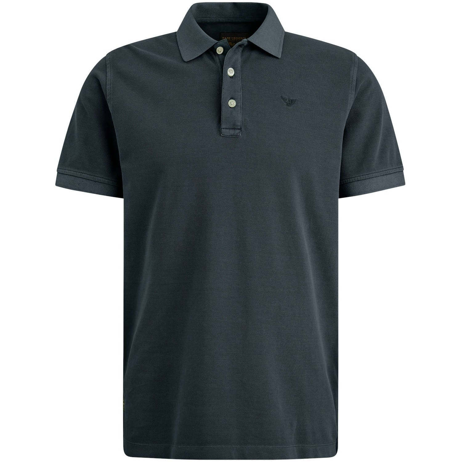 PME Legend regular fit polo met logo donkerblauw