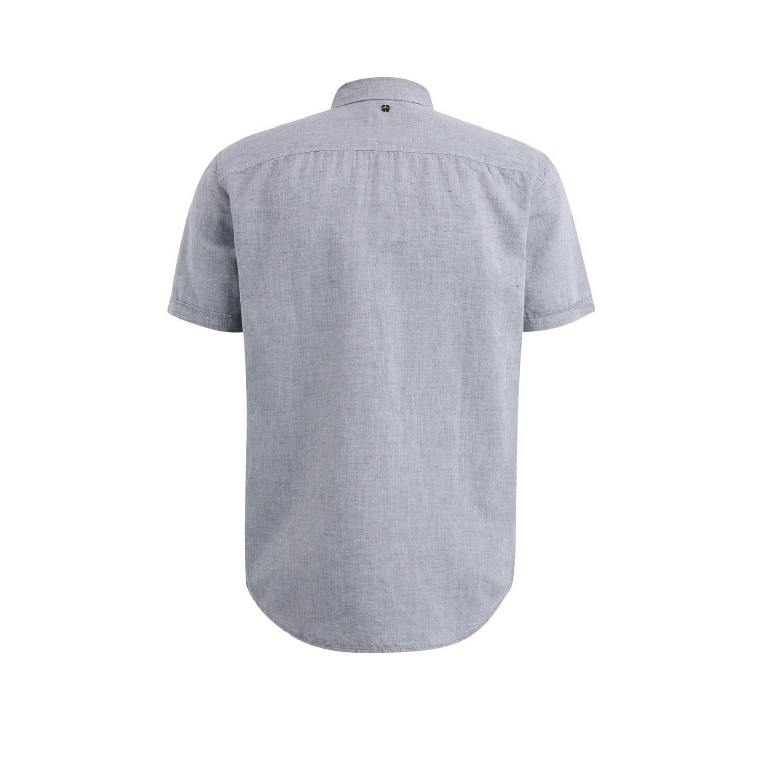 PME Legend regular fit overhemd met logo grijs