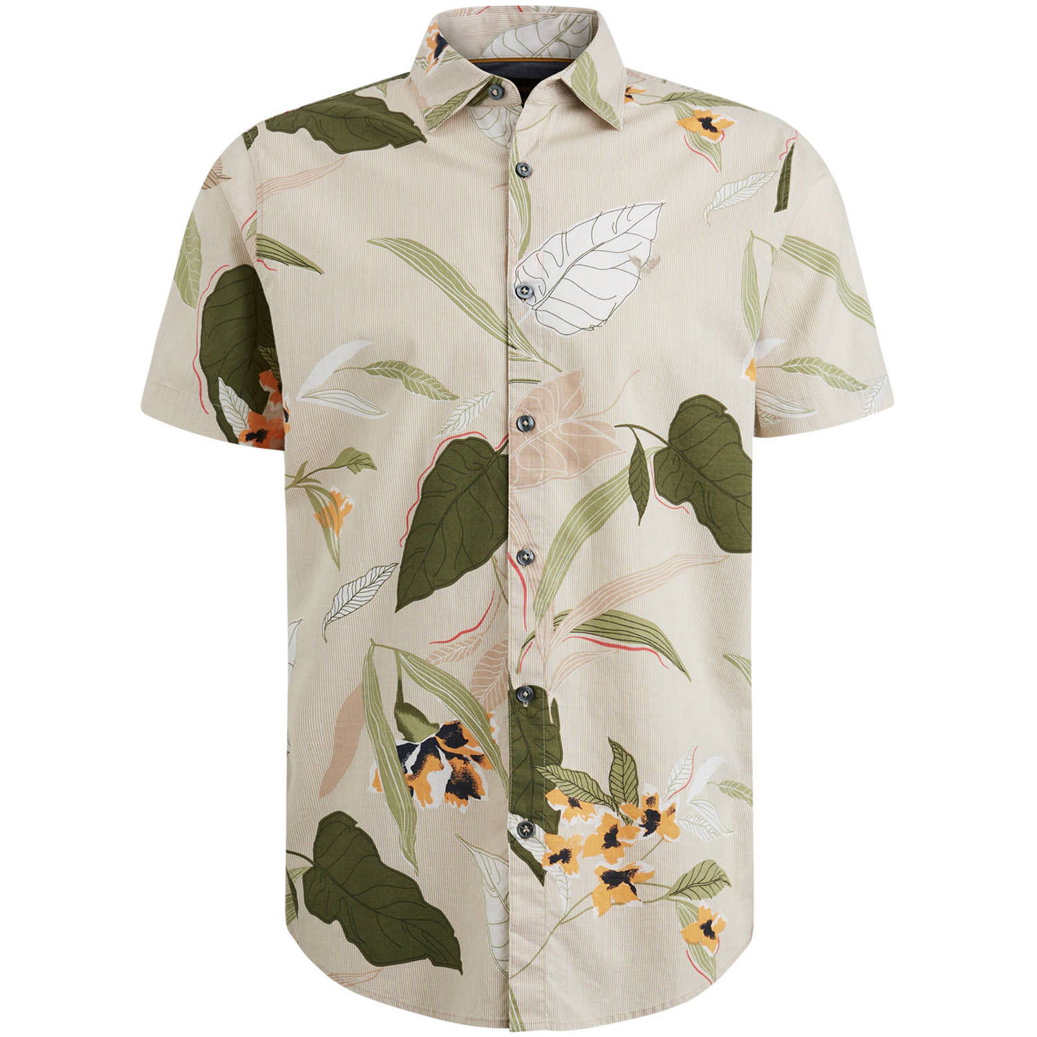 PME Legend Korte Mouw Bedrukt Katoenen Overhemd Multicolor Heren