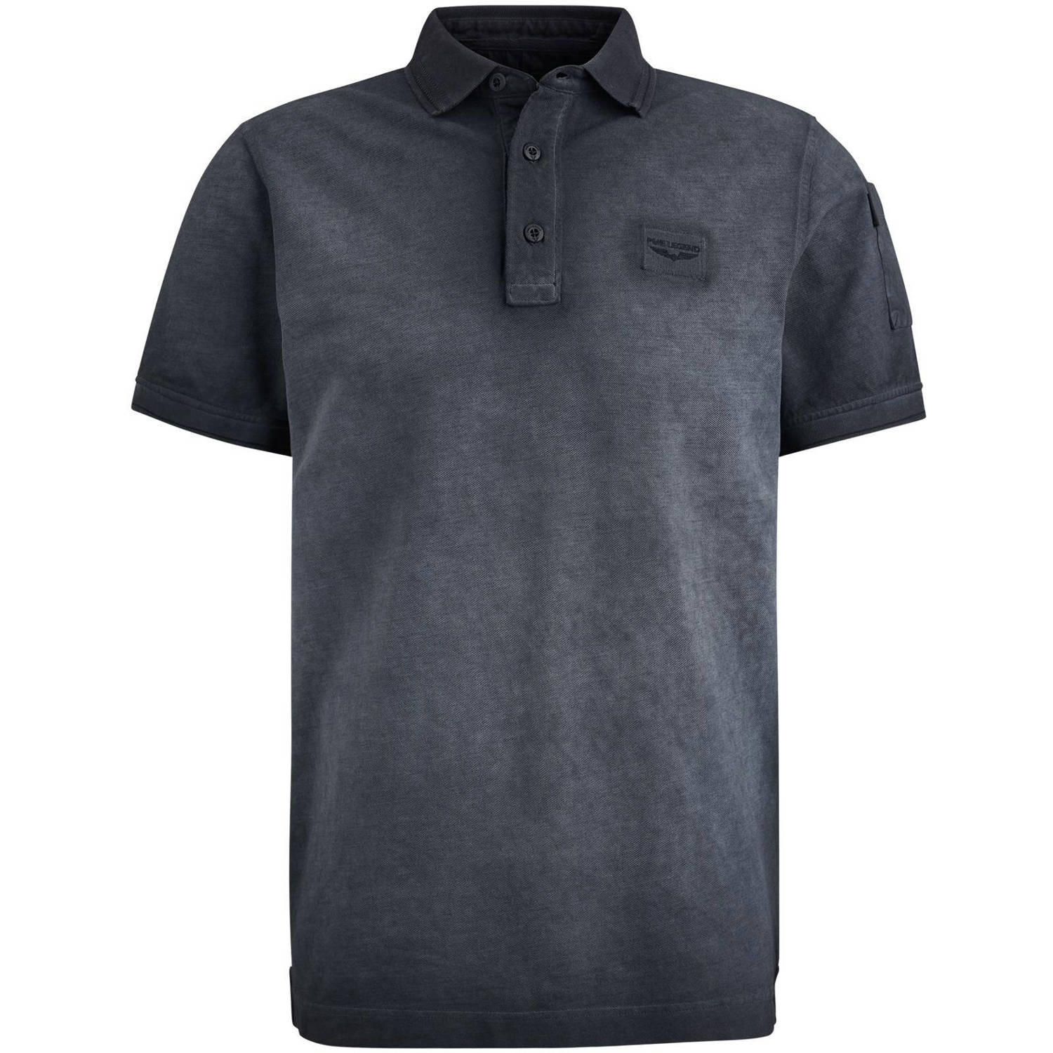 PME Legend polo met logo grijs.