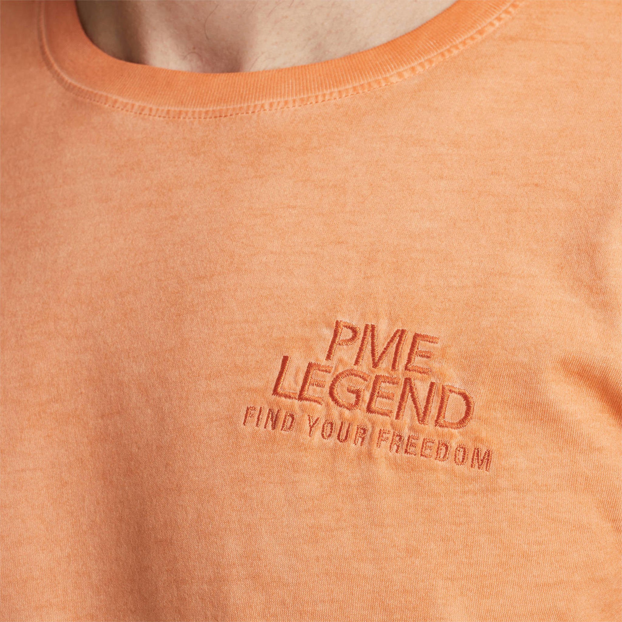 PME Legend T-shirt met logo oranje