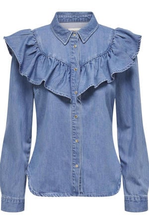 blouse medium blue denim