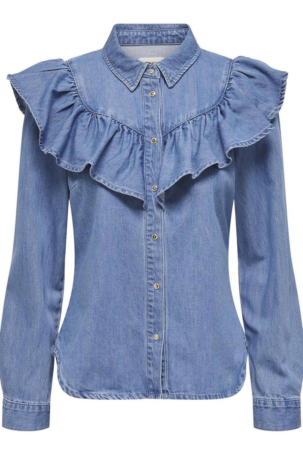 ONLY blouse medium blue denim