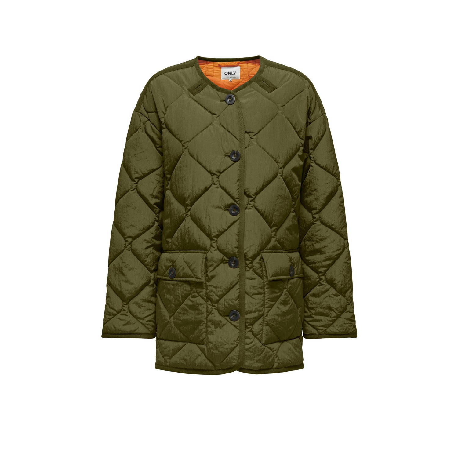 ONLY quilted jack ONLADELE groen