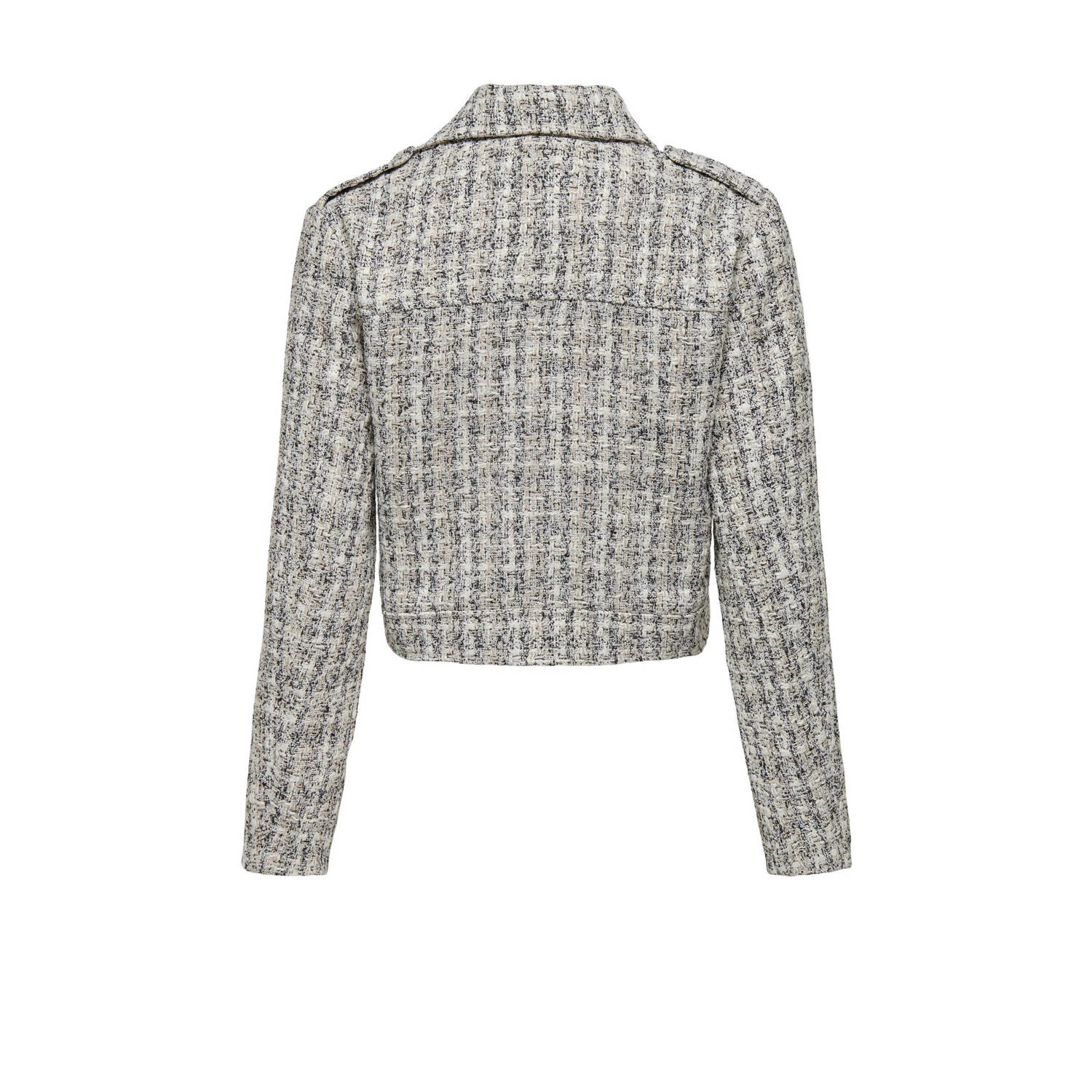 ONLY geruite jasje ONLBELLA offwhite zwart