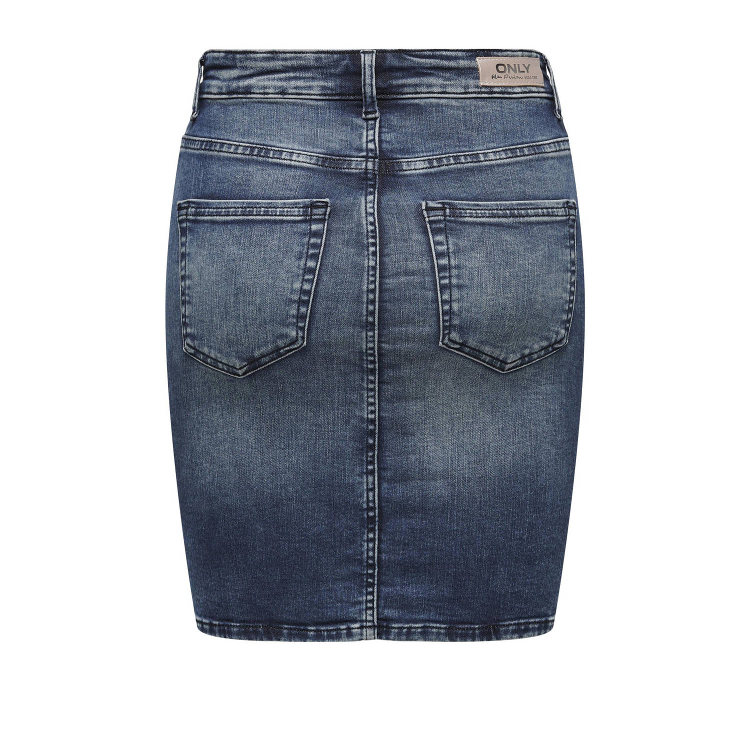 ONLY spijkerrok ONLBLUSH dark blue denim