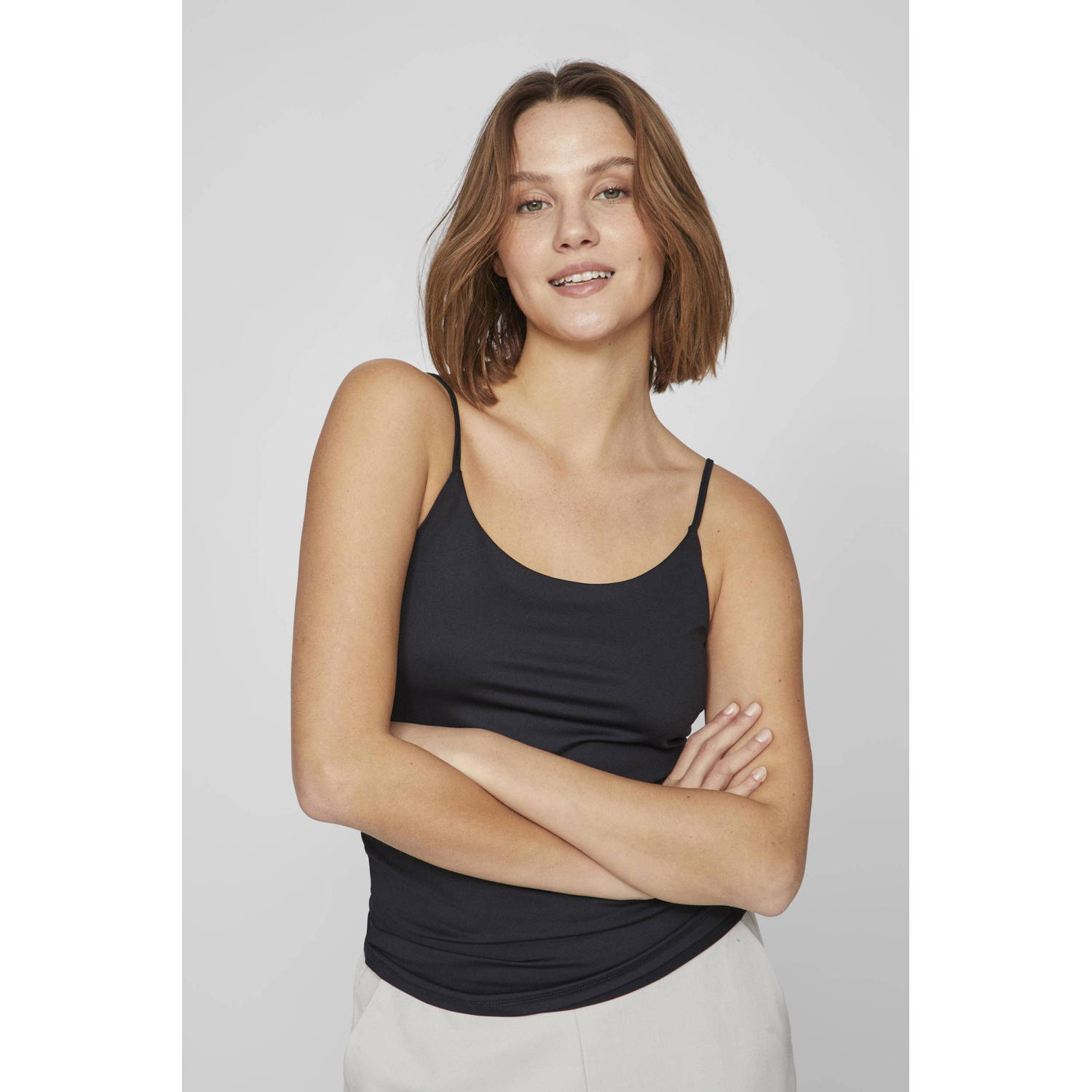 VILA singlet VIKENZA zwart