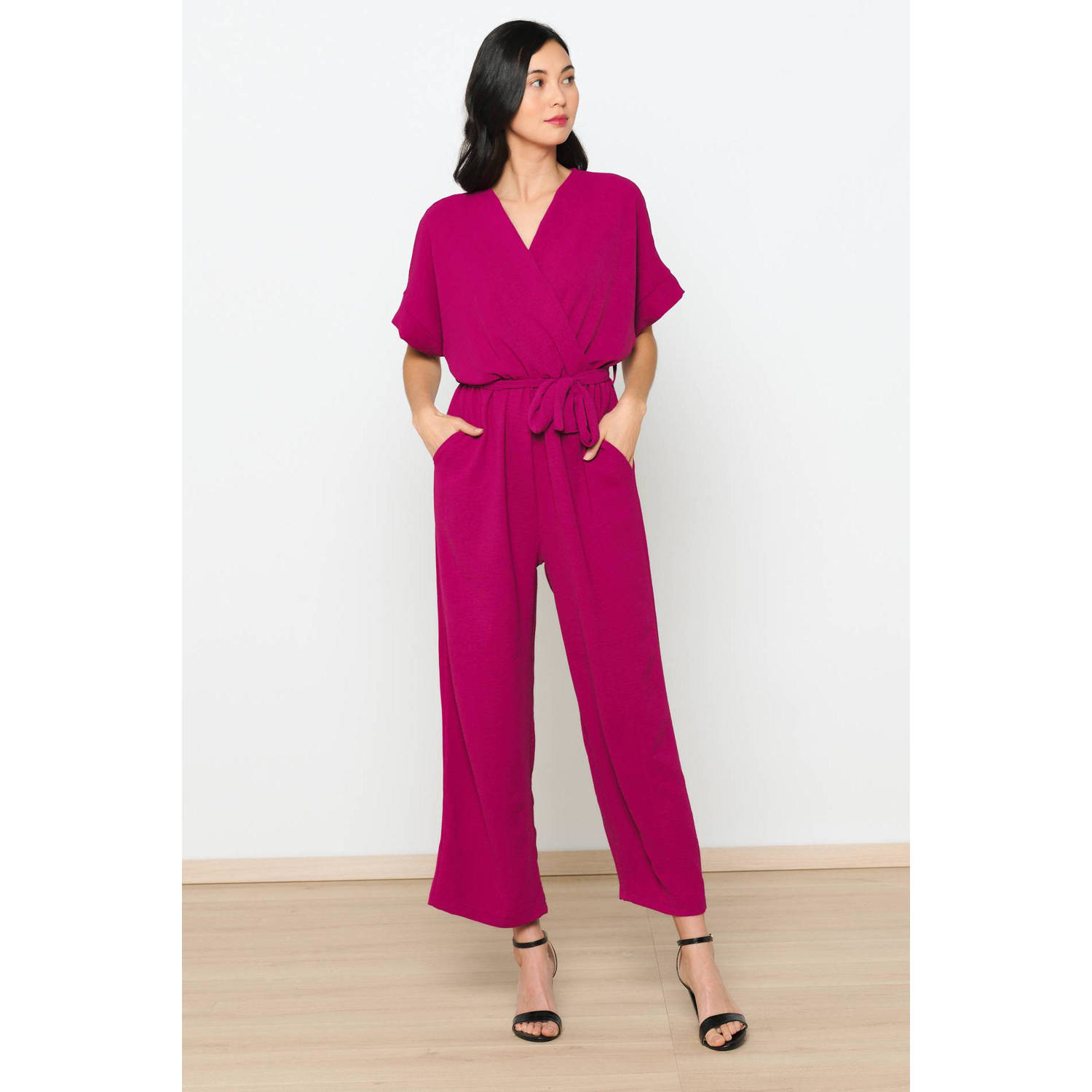 LOLALIZA jumpsuit aubergine