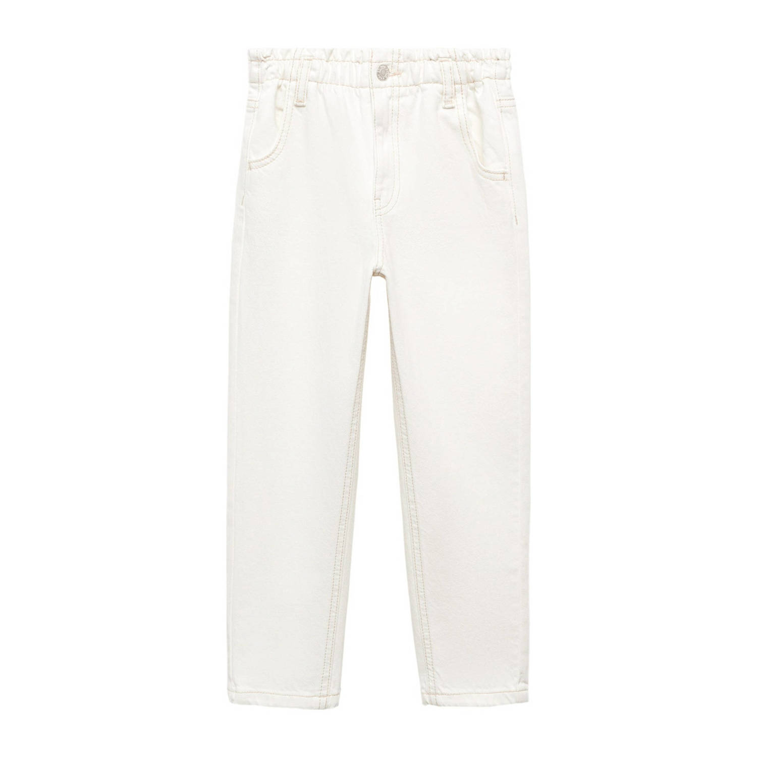 Mango Kids straight fit jeans ecru