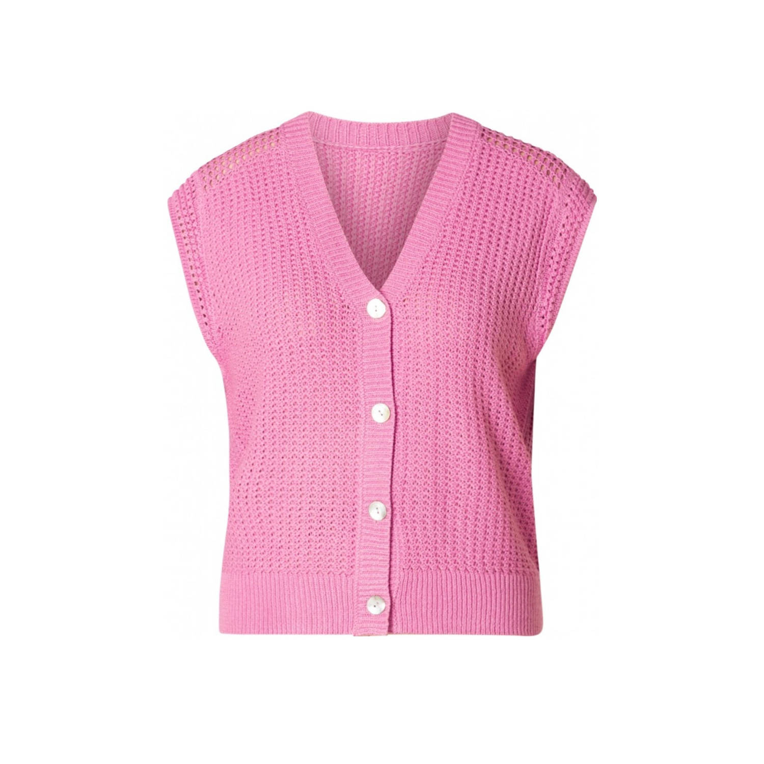 Ivy Beau mouwloos vest May roze
