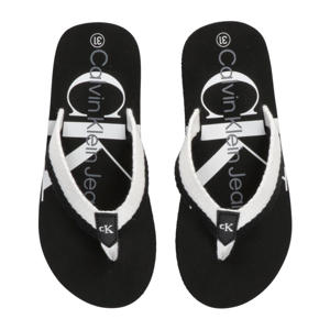 teenslippers zwart/wit