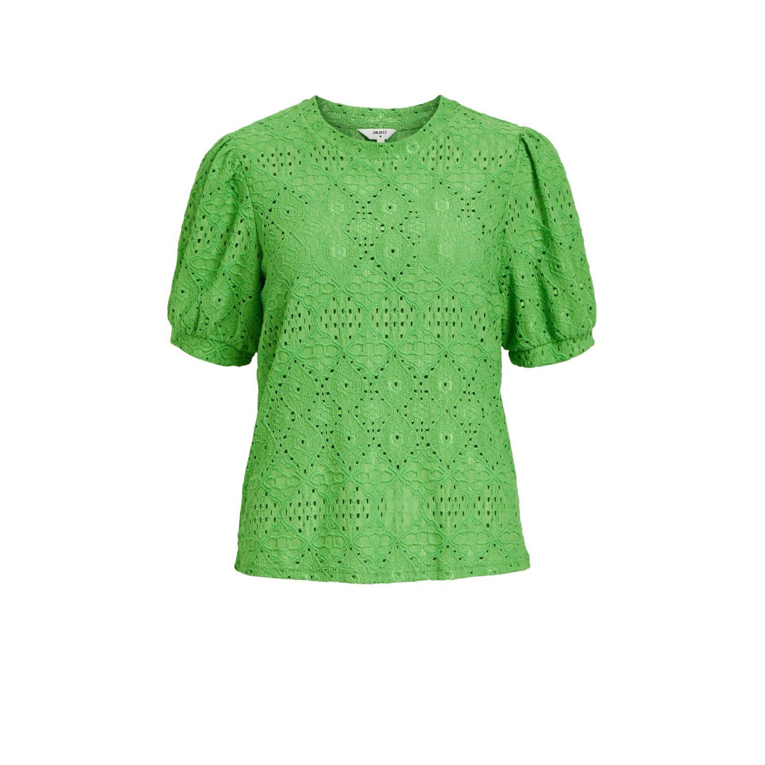 OBJECT Dames Tops & T-shirts Objfeodra S s Top Groen