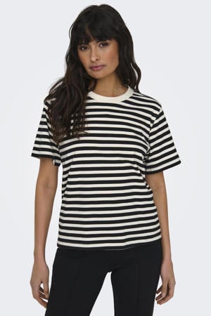 gestreept T-shirt zwart/wit