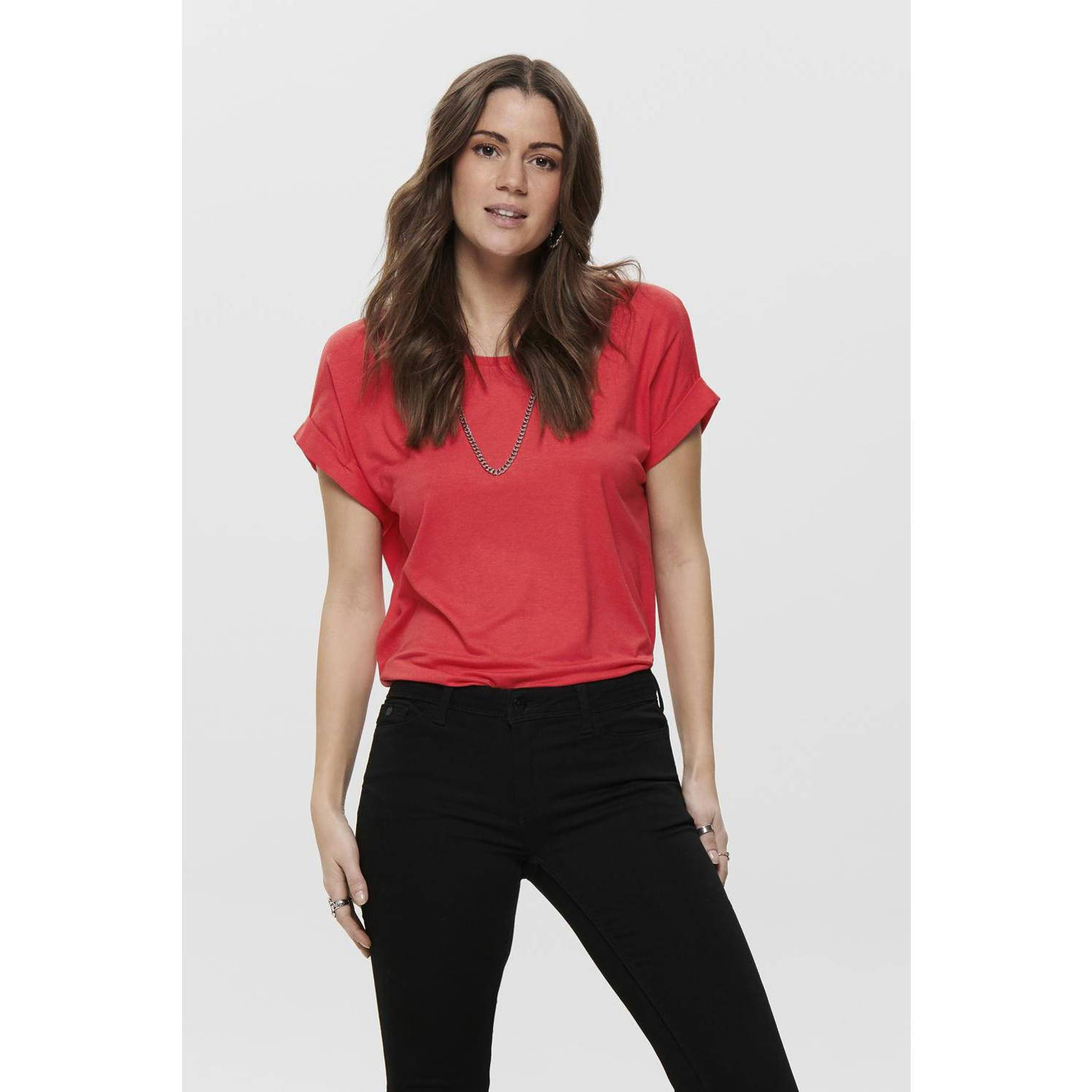 ONLY T-shirt ONLMONSTER rood