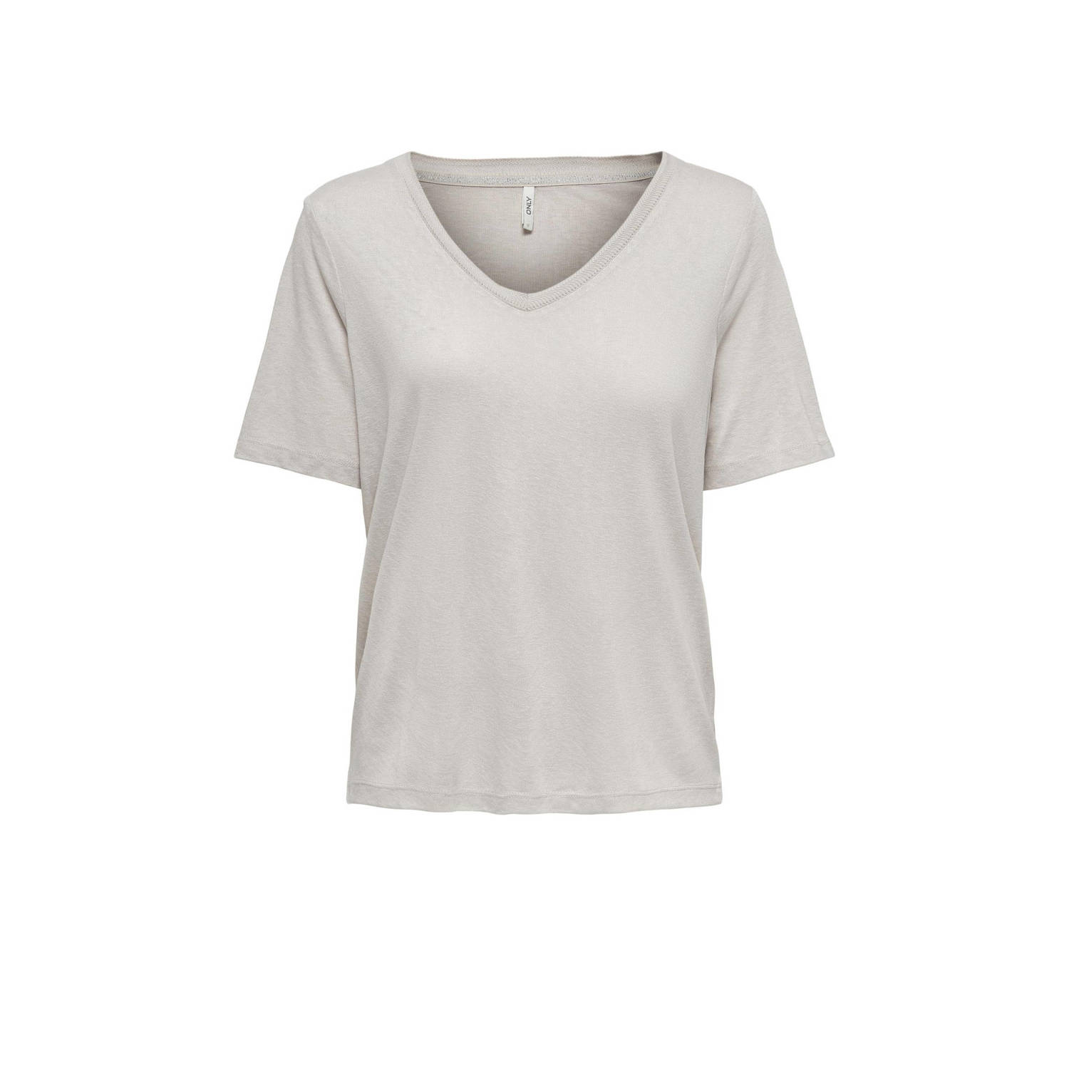 Only Shirt met korte mouwen ONLELISE S S V-NECK TOP JRS NOOS