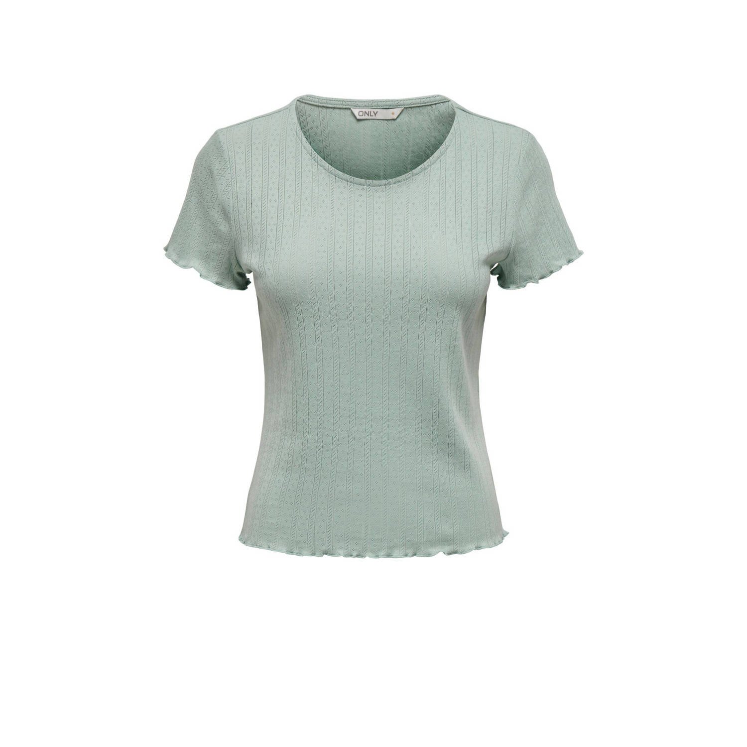 ONLY T-shirt ONLCARLOTTA groen