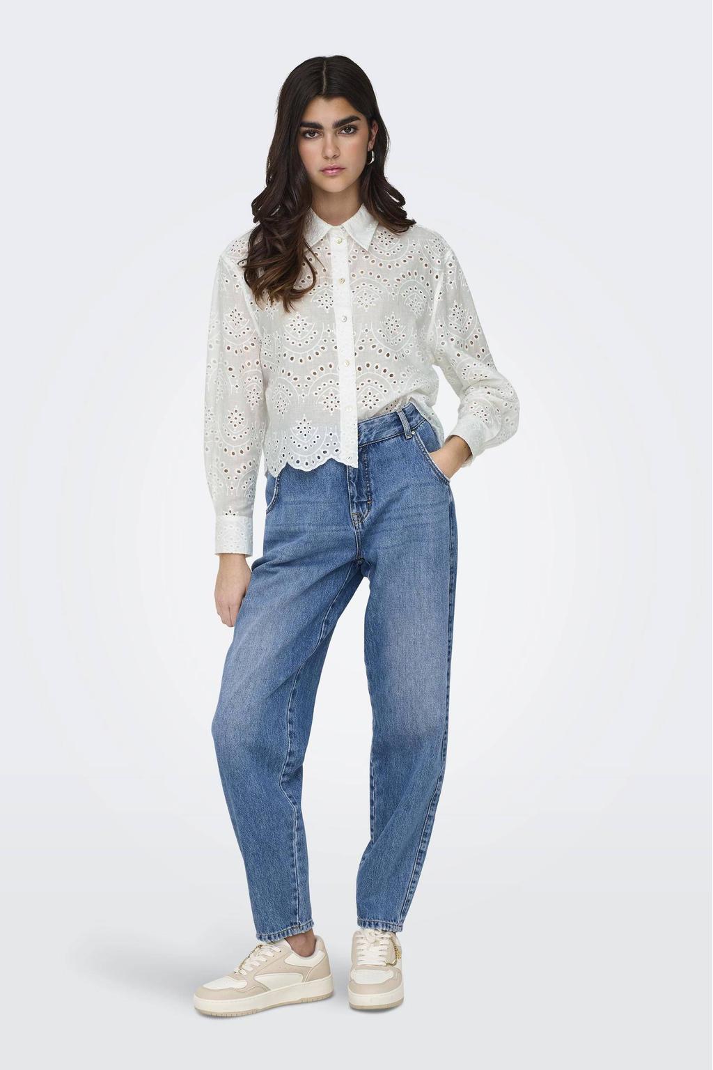 ONLY blouse broderie wit