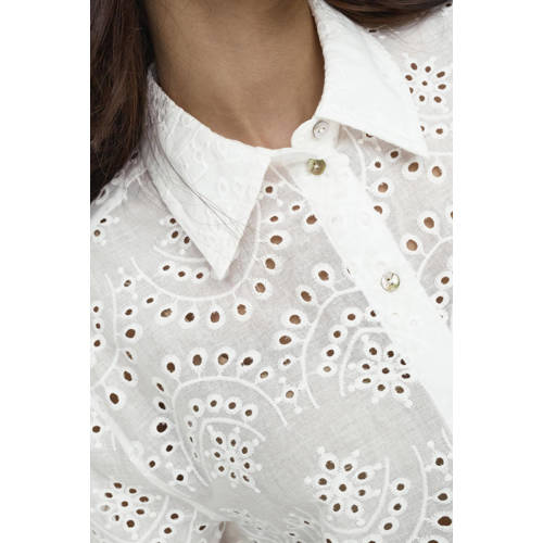 ONLY blouse broderie wit afbeelding