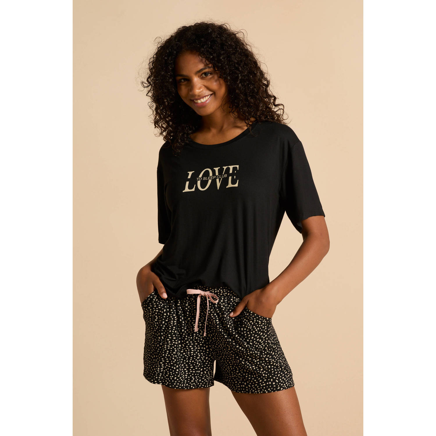 Dreamcovers shortama zwart wit