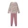 NAME IT KIDS gebloemde pyjama roze/ecru/multi