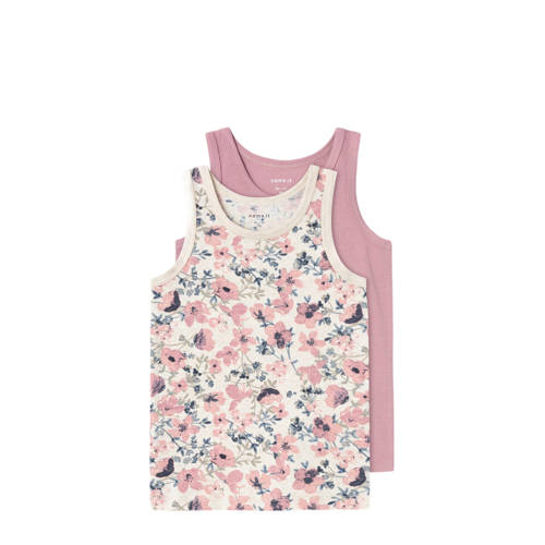 NAME IT MINI hemd - set van 2 roze/ecru afbeelding