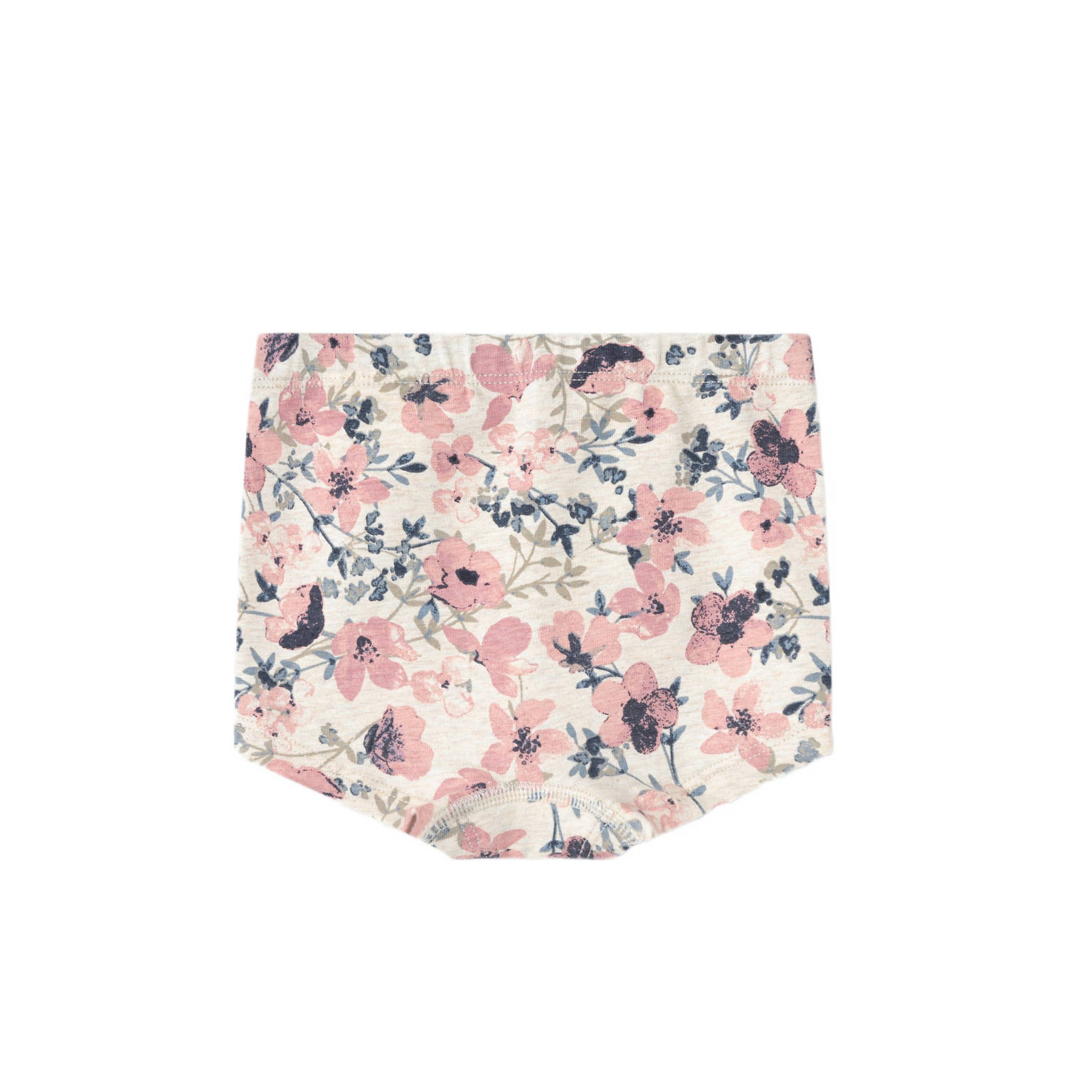 NAME IT MINI shorts set van 3 met bloemen roze ecru lichtroze