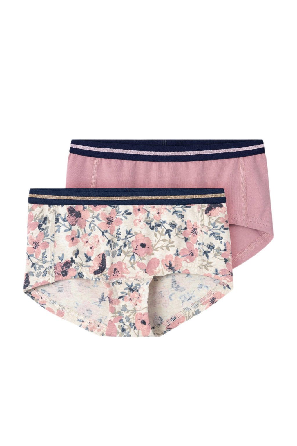 NAME IT KIDS hipster - roze/ecru (set van 2)