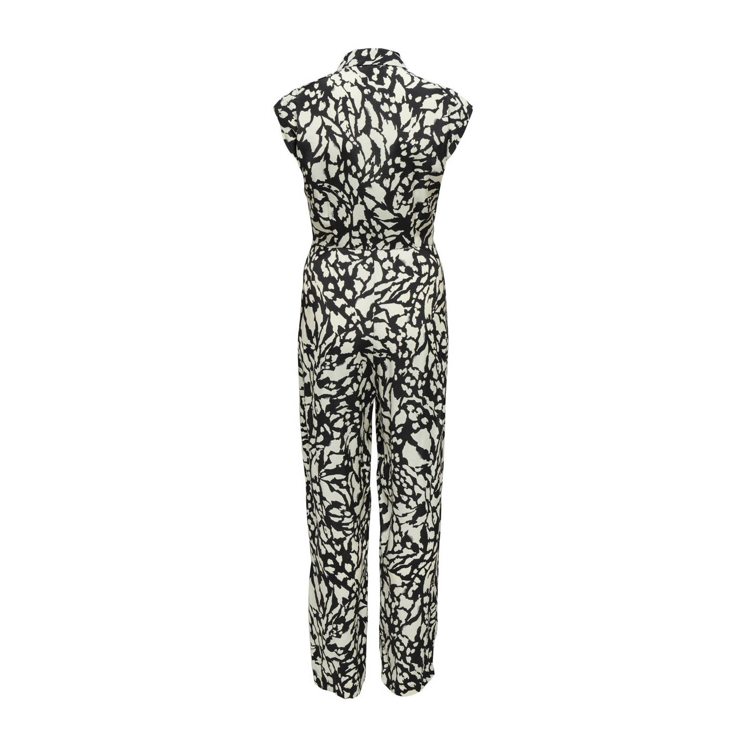 ONLY jumpsuit ONLNAOMI met all over print zwart ecru