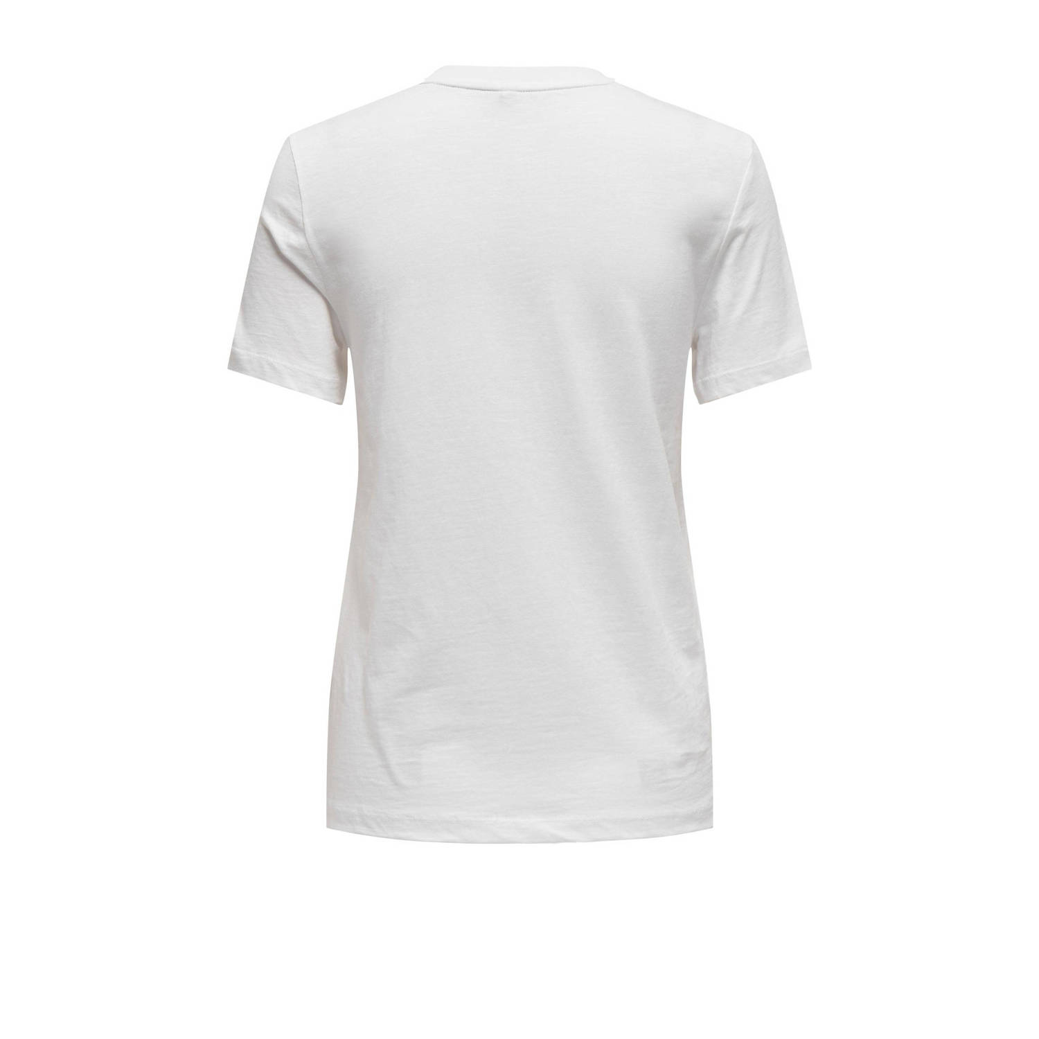 ONLY T-shirt ONLMISA met printopdruk wit