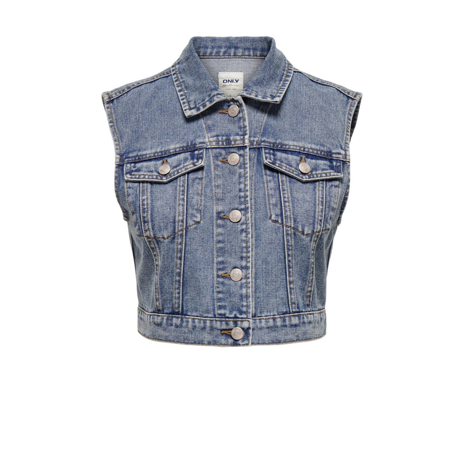 ONLY gilet ONLSUNDAY medium blue denim