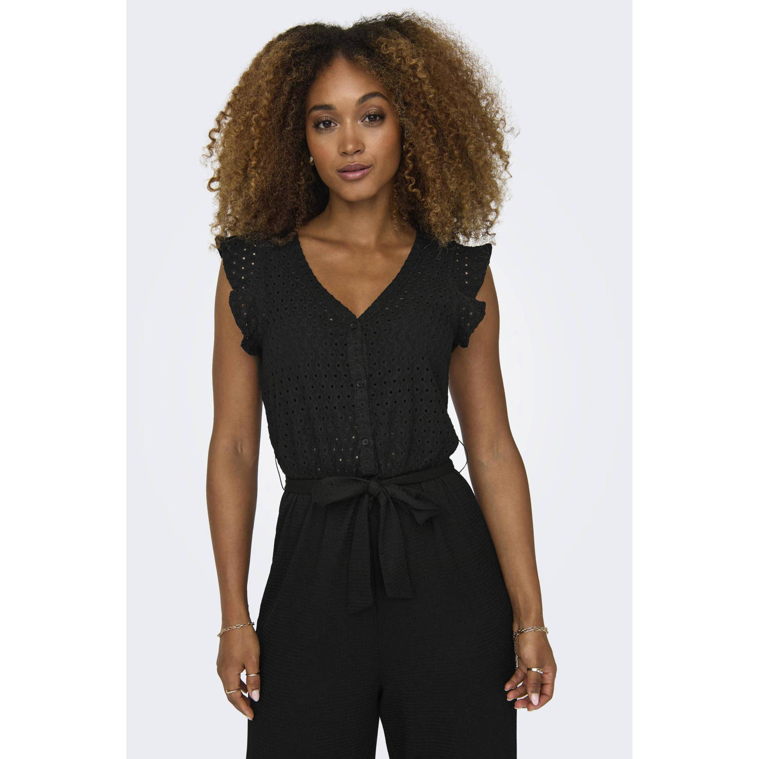 Only Jumpsuit met strikceintuur model 'ELISA'