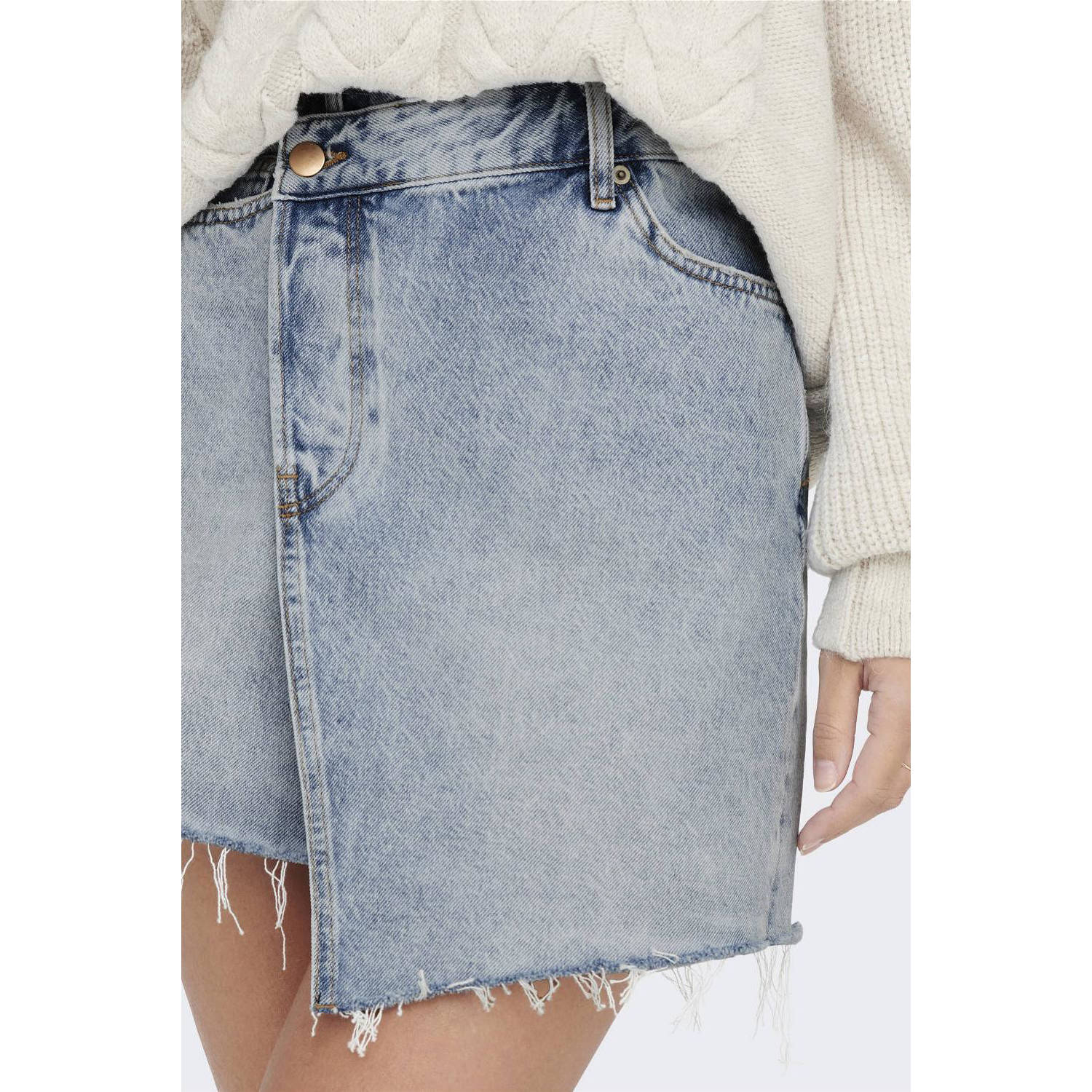 ONLY rok ONLKAT light blue denim