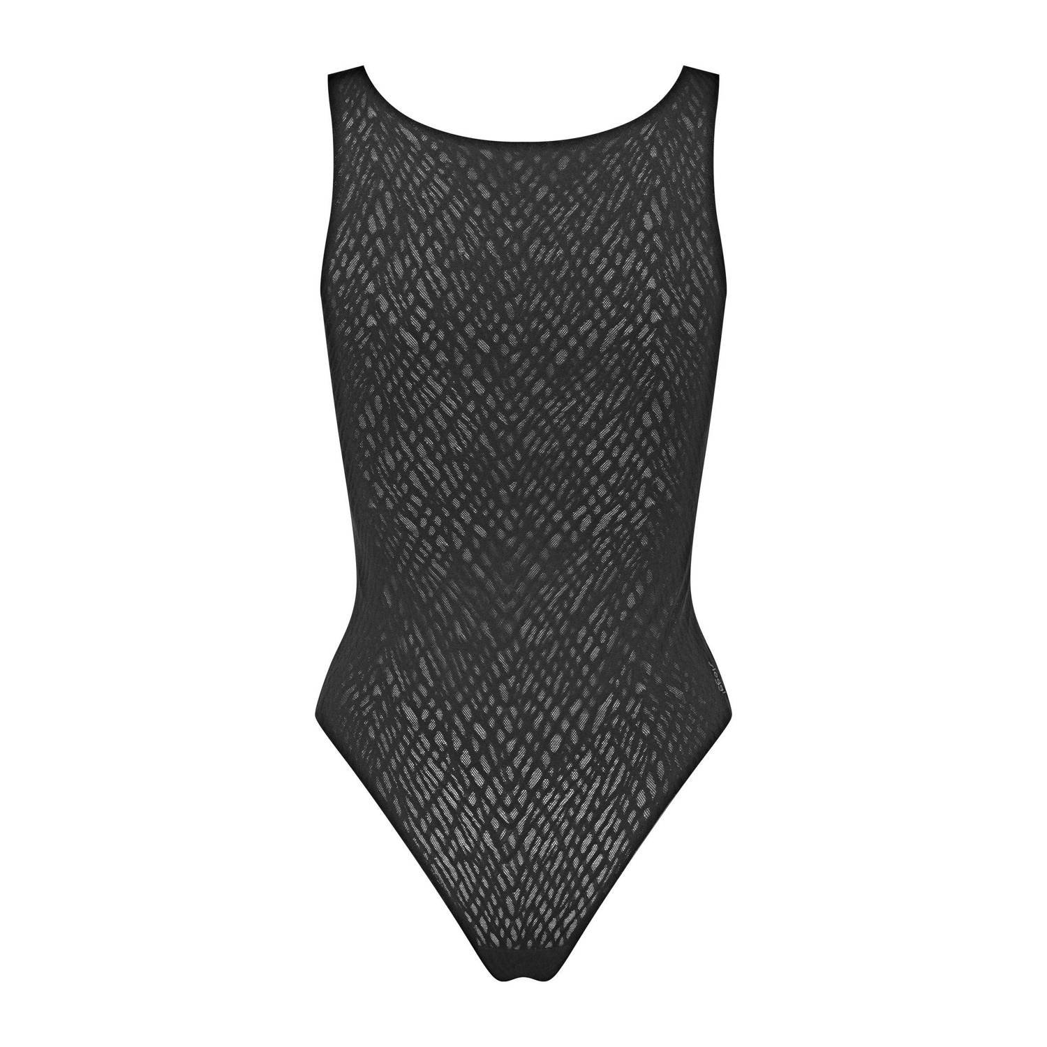Sloggi ZERO Feel 2-way naadloze body zwart